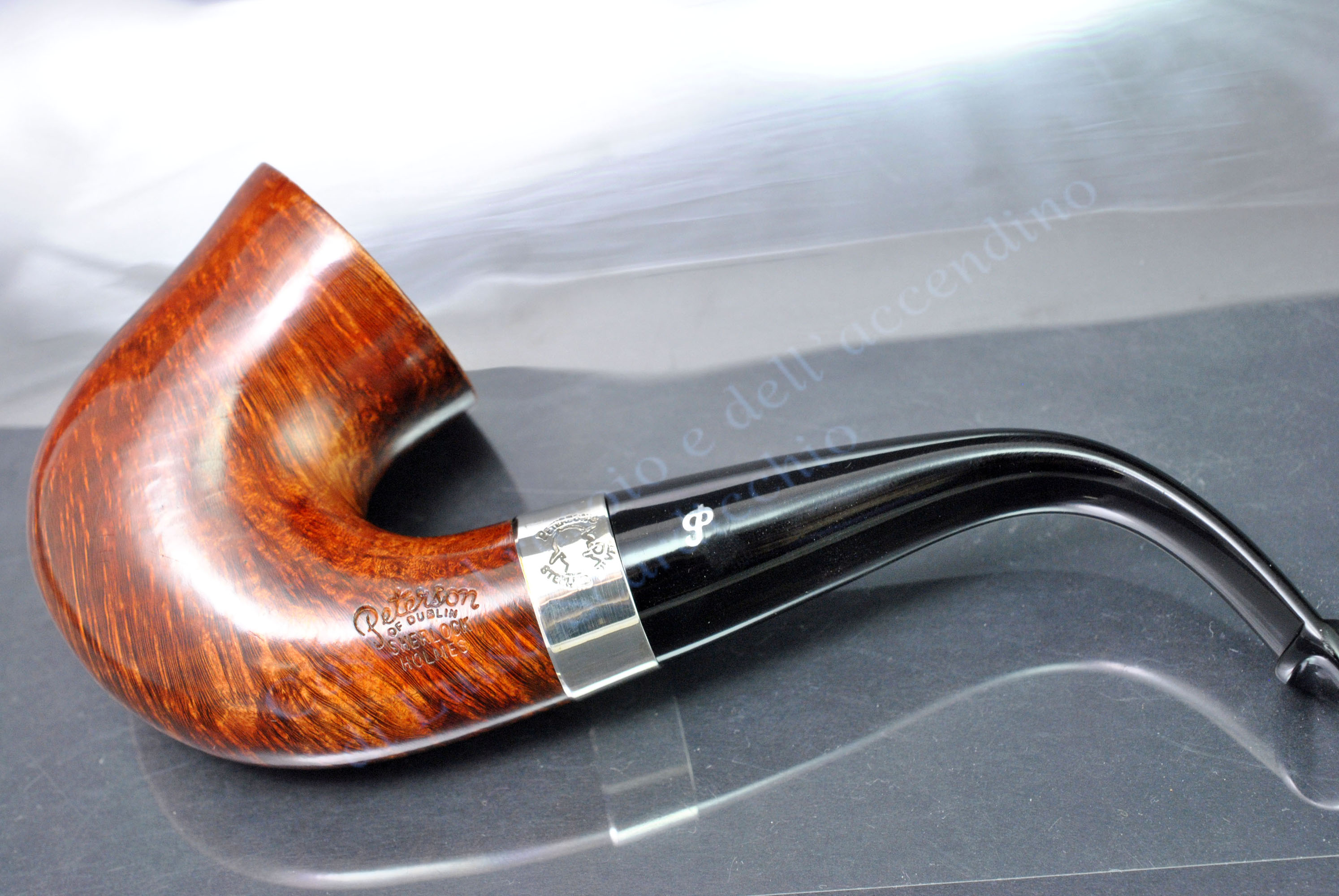 Pipa pipe Peterson SHERLOCK HOLMES ORIGINAL chiara liscia ORANGE SMOOTH